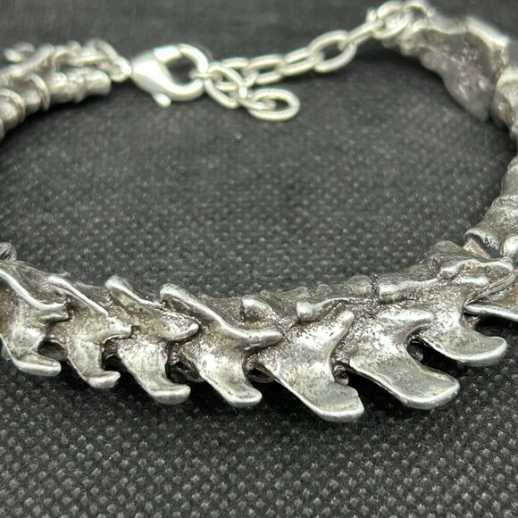 New! Alchemy of England (Alchemy Gothic) Vertebrae Bracelet Size L - Picture 4 of 4
